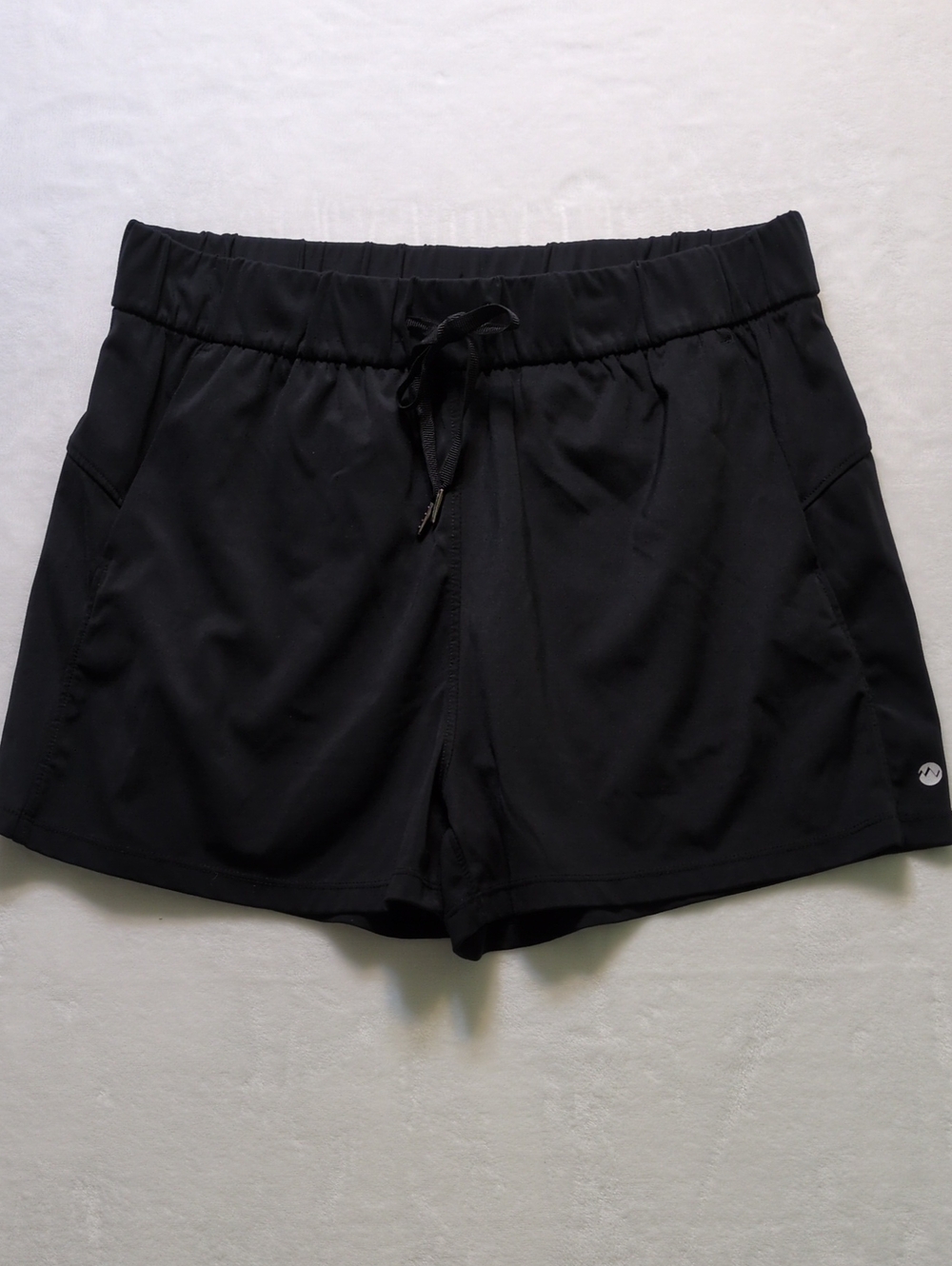 Willit Athletic Yoga Lounge Shorts Size L Black Stretch Activewear Pockets 3”